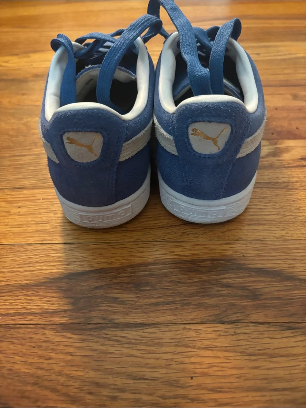 Puma Blue Suede Women’s Low-Top Sneakers
